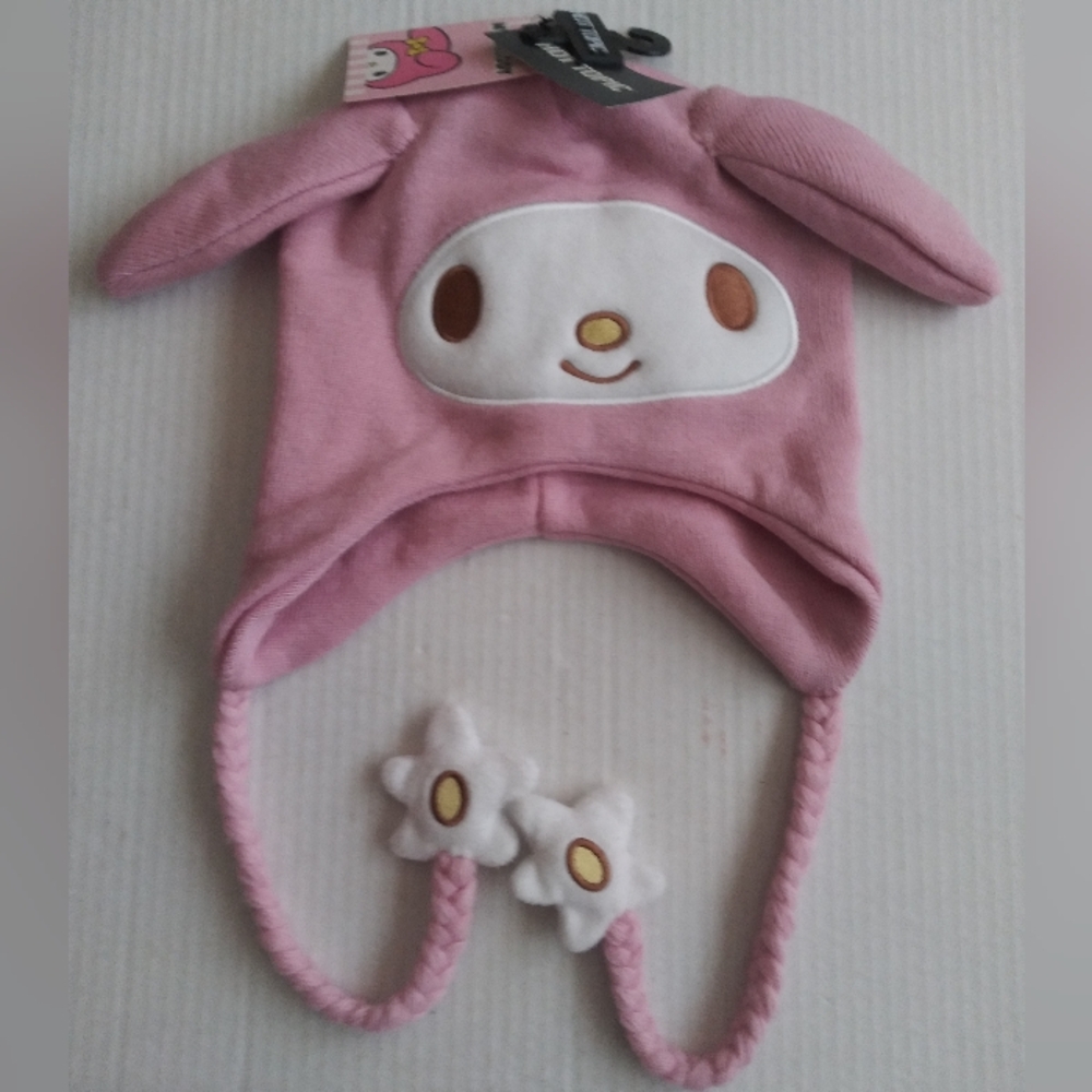 My Melody Figural Tassel Beanie Pink Sanrio Hot Topic - New with Tag